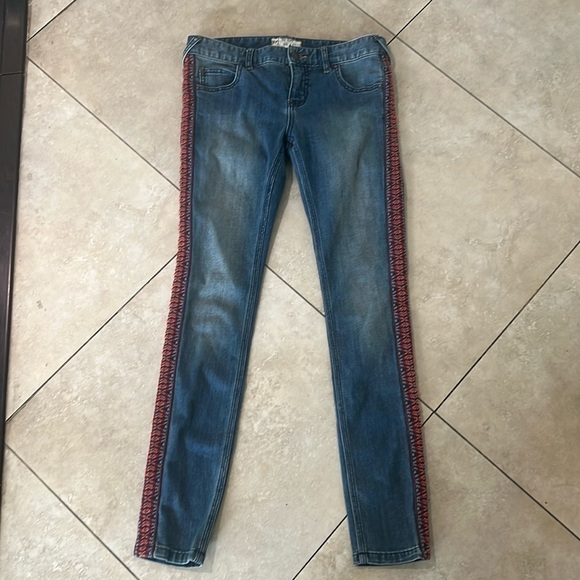 Free People Aztec Skinny Jeans Size 27 - Picture 2 of 7